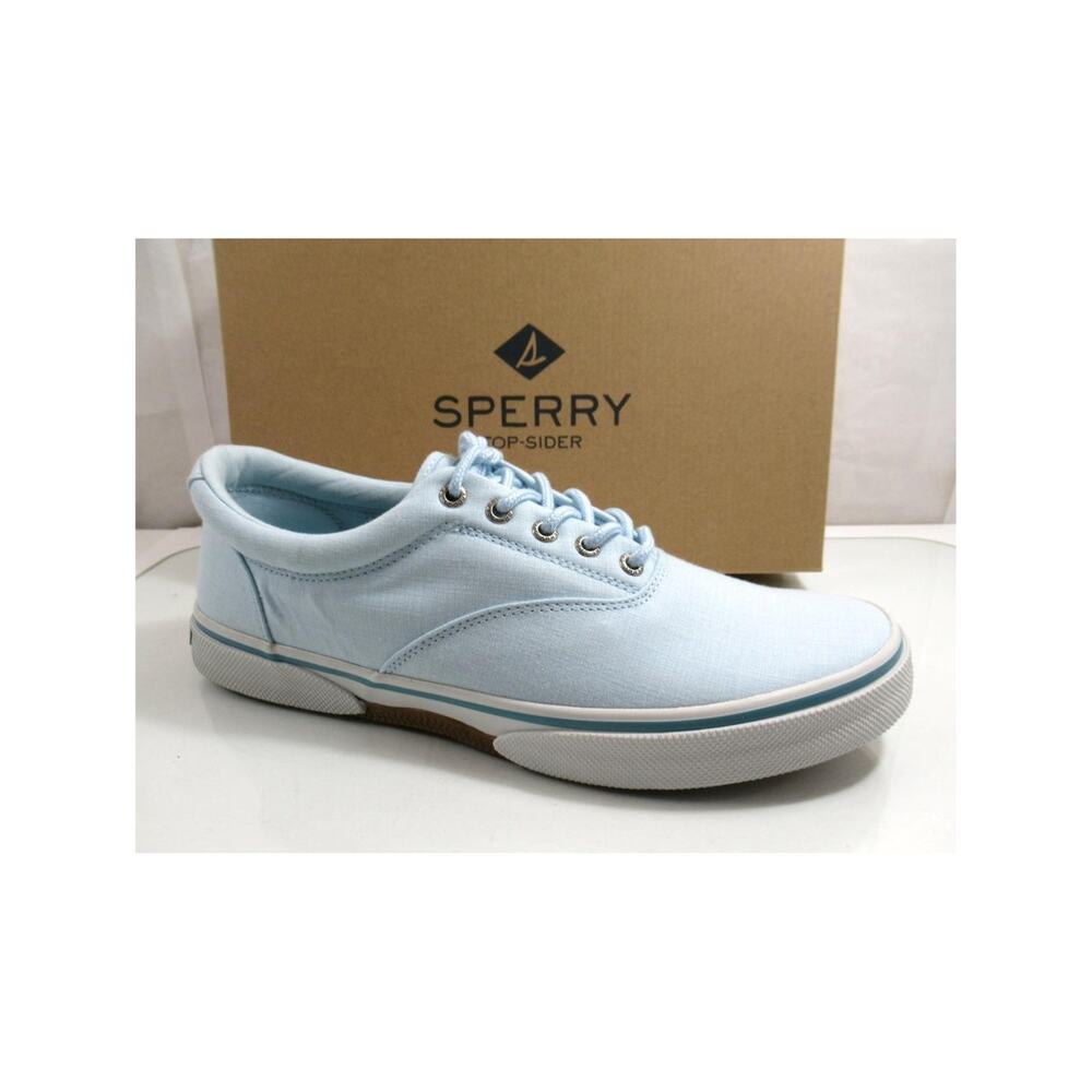 Men's Sperry Top Sider Halyard CVO Sneakers Lace Up Boat Shoe Light Blue Size 11